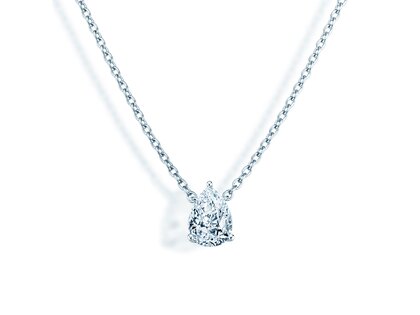 Anhänger Diamond Drop Labordiamant in Silber