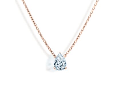 Anhänger Diamond Drop Labordiamant in Roségold