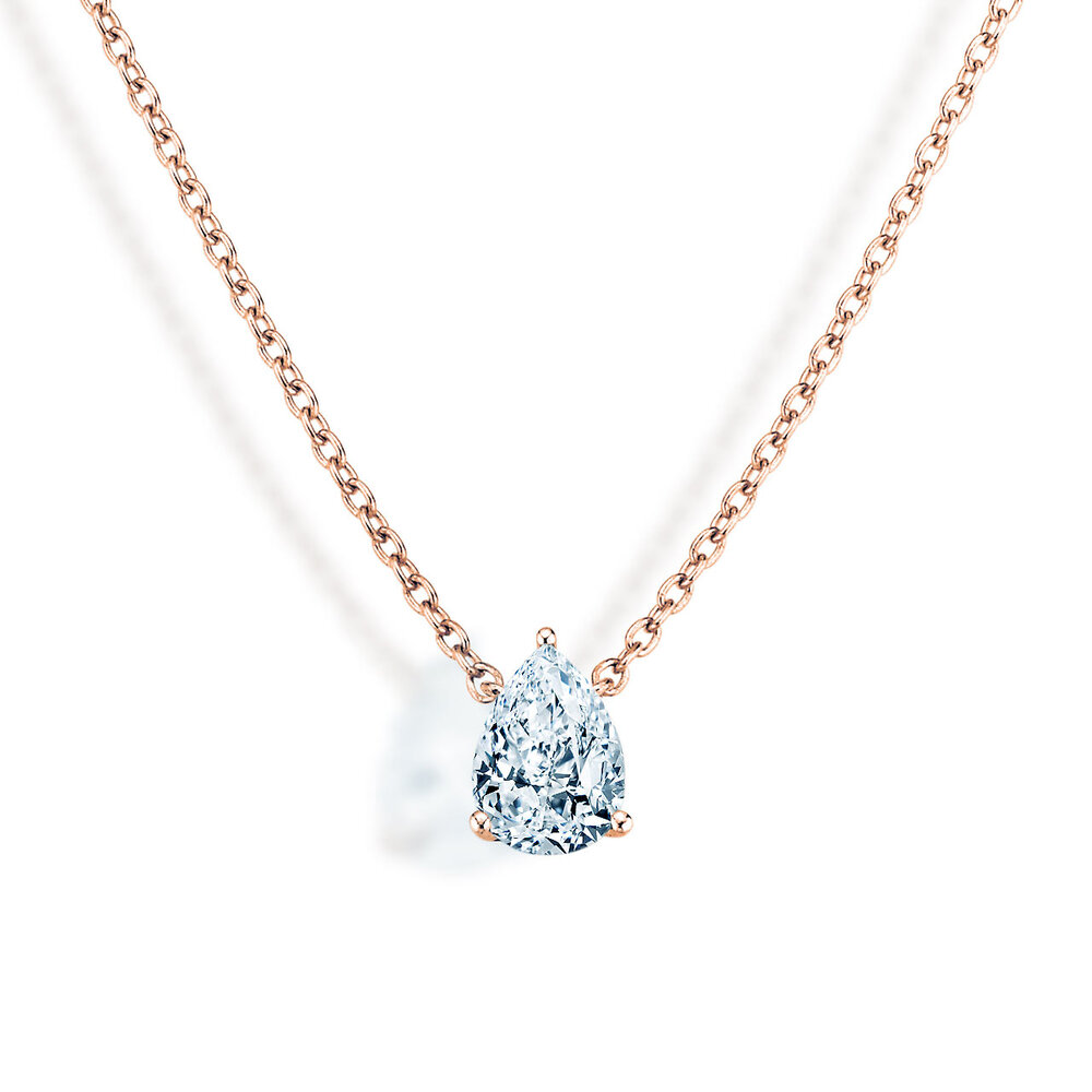 Anhänger Diamond Drop in 14K Roségold mit Diamant 0,15ct