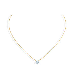 Anhänger Diamond Drop Labordiamant in Gelbgold