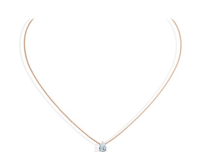 Anhänger Diamond Drop Labordiamant in Roségold