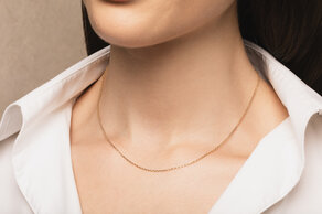 Ankerkette Edge in Roségold