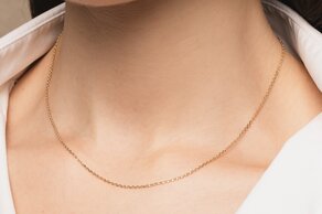 Ankerkette Edge in Roségold