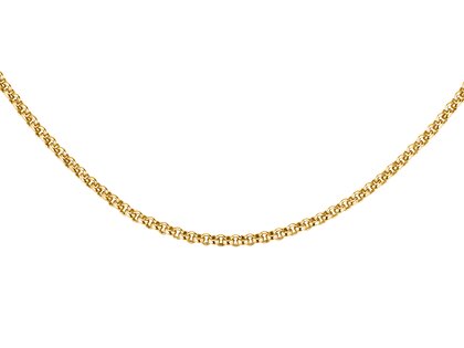 Erbsenkette in Gelbgold