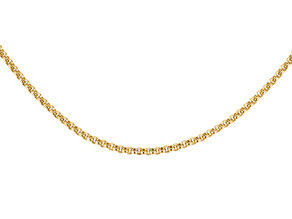 Erbsenkette in Gelbgold