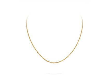 Erbsenkette in Gelbgold