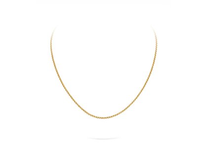 Erbsenkette in Gelbgold