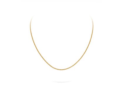 Erbsenkette in Gelbgold