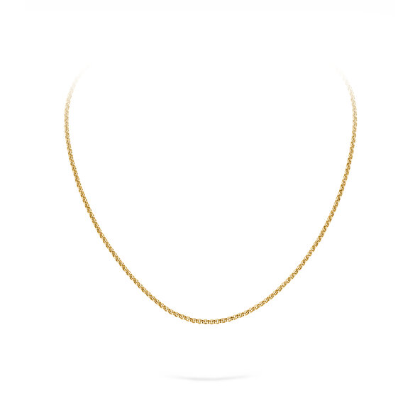 Erbsenkette in Gelbgold
