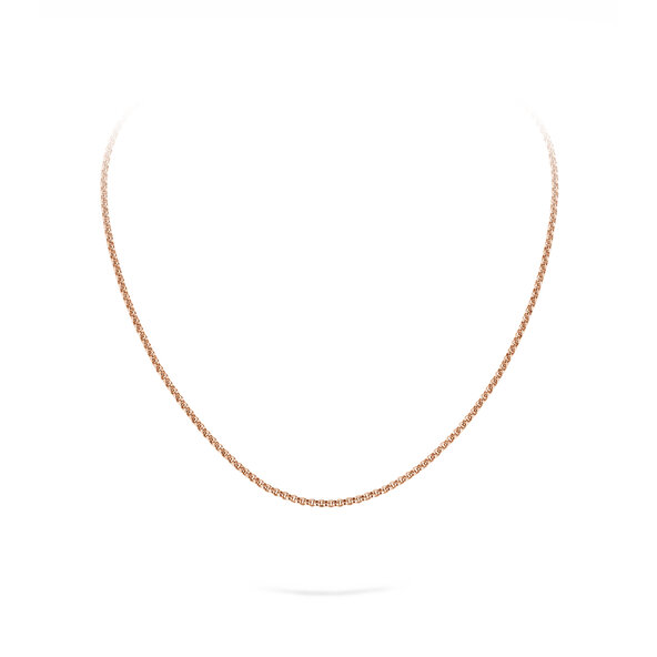 Erbsenkette in Roségold