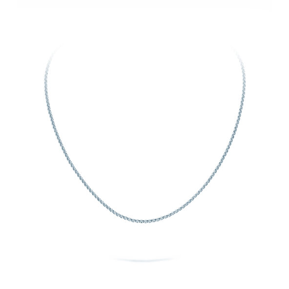 Erbsenkette in Silber