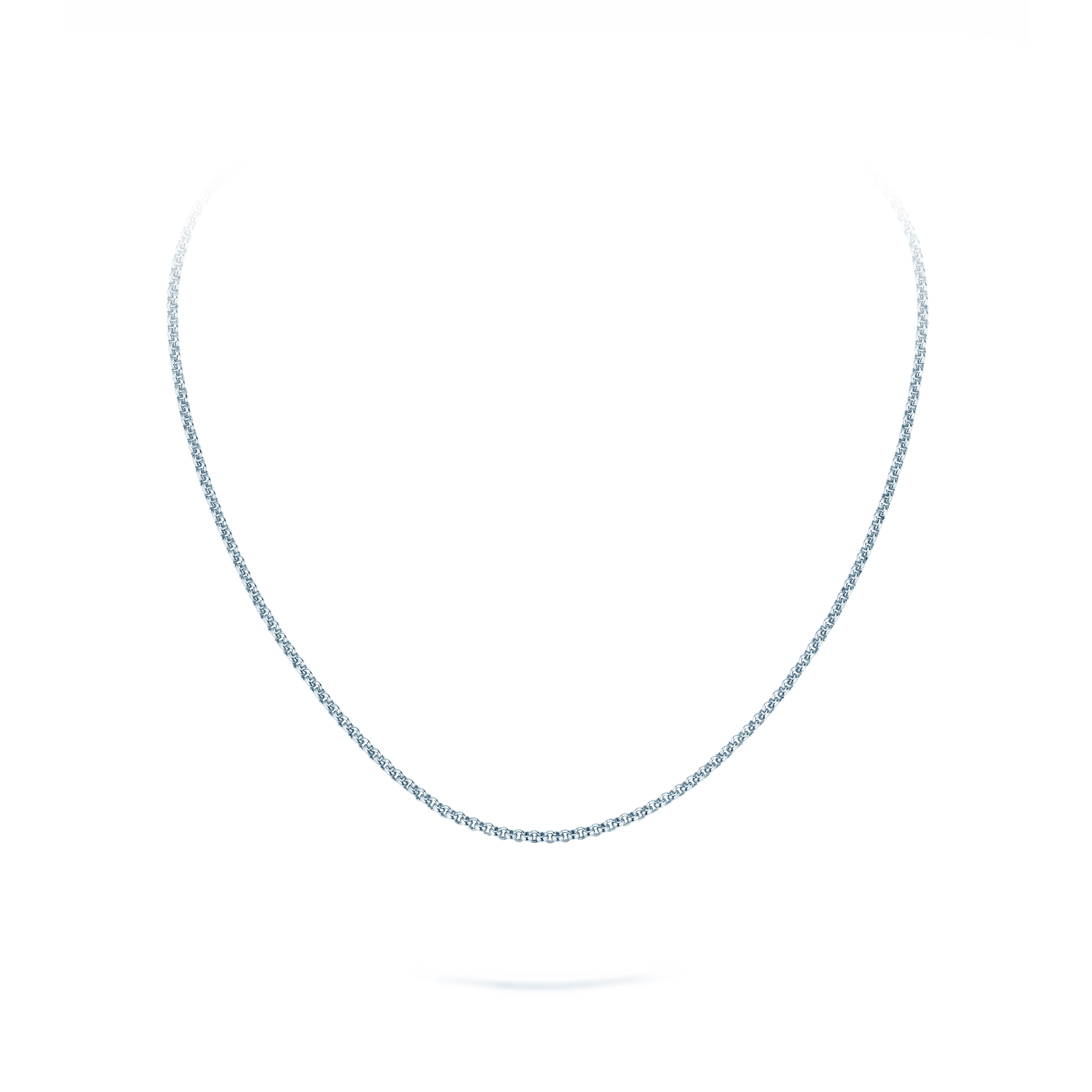 Erbsenkette in Silber 925/- 45cm 2,5mm