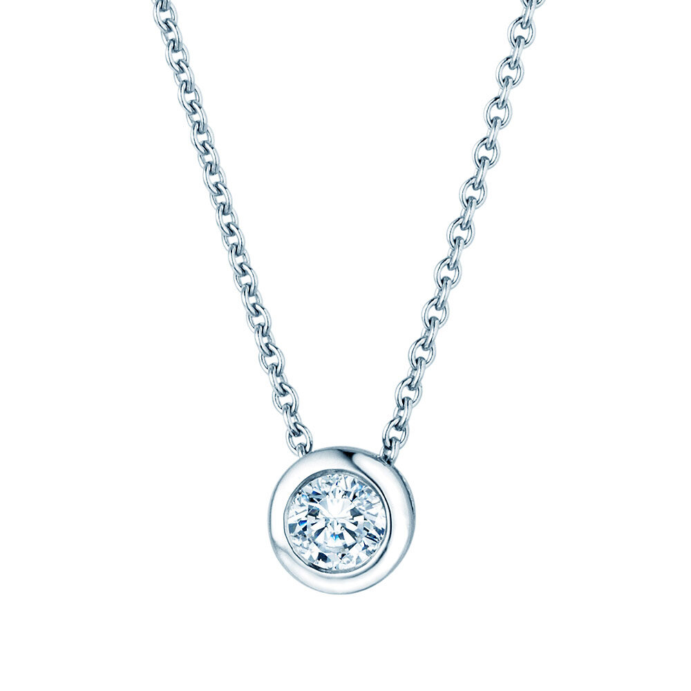 Anhänger Eternal Labordiamant in Silber 925/- mit Labordiamant 0,15ct E/VS