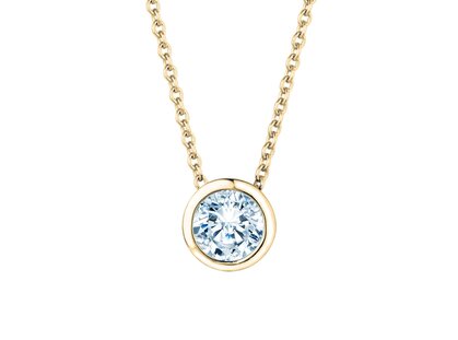 Anhänger Eternal in 18K Gelbgold mit Diamant 0,50ct GSI G/SI