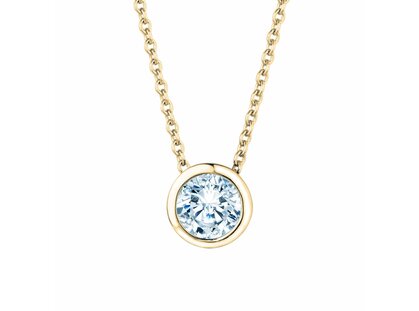 Anhänger Eternal in 18K Gelbgold mit Diamant 0,50ct GSI G/SI