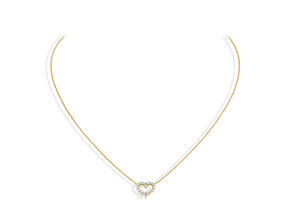 Anhänger Heart Diamonds in Gelbgold