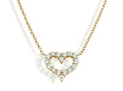 Anhänger Heart Diamonds in Gelbgold