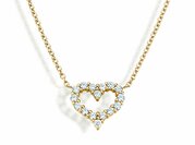 Anhänger Heart Diamonds in Gelbgold
