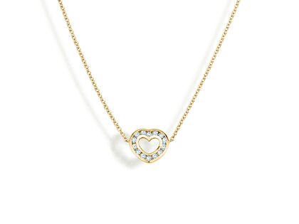 Anhänger Heart Petite in Gelbgold