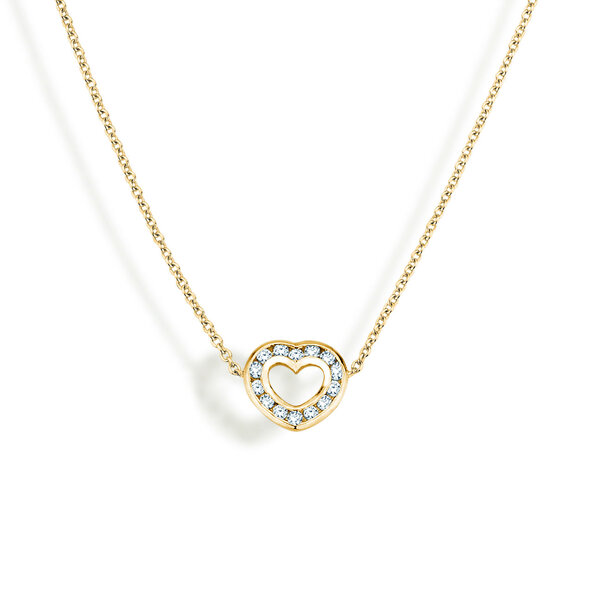 Anhänger Heart Petite in Gelbgold