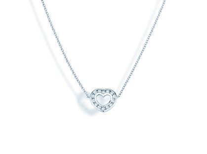 Anhänger Heart Petite in Weißgold
