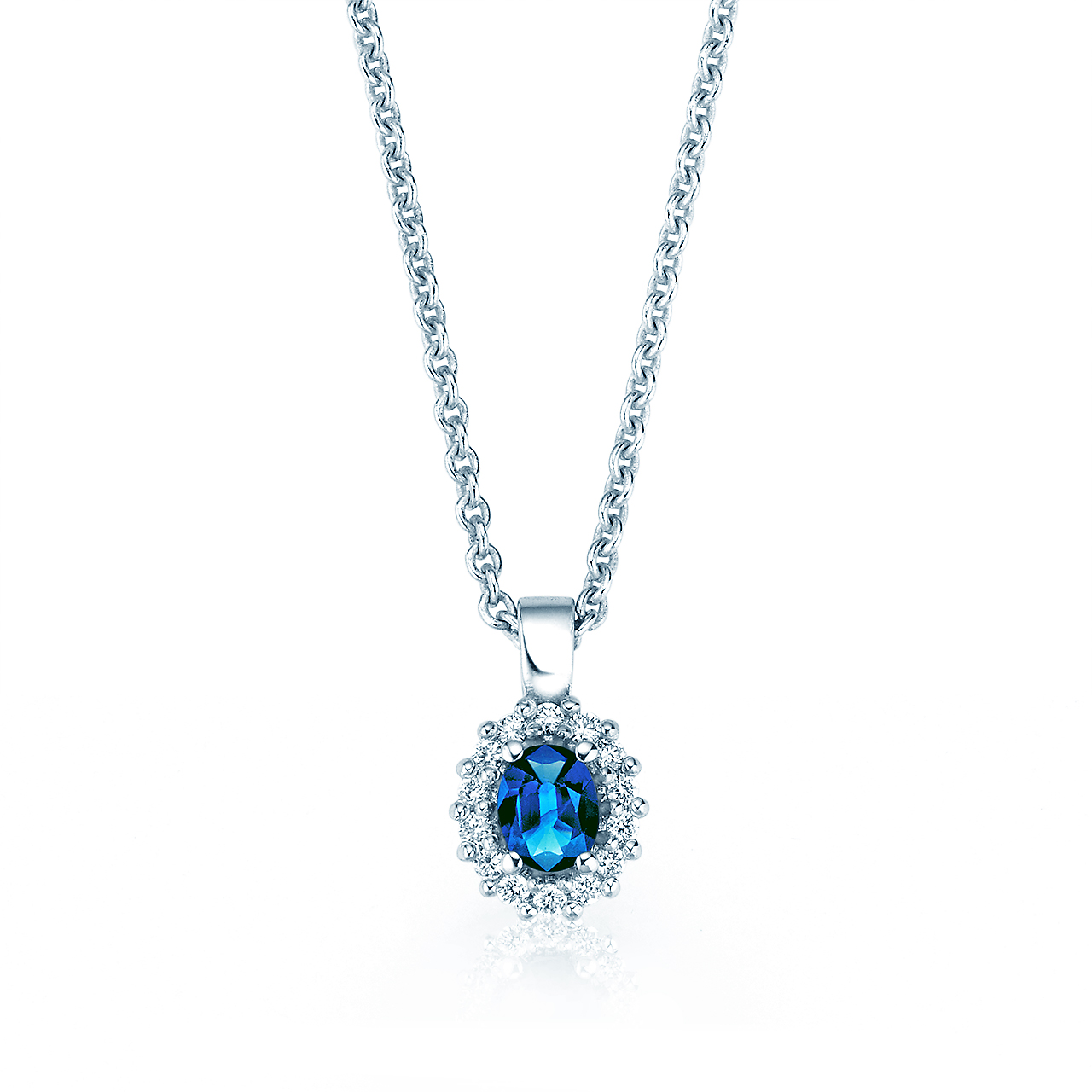 Anhänger Jolie in Platin