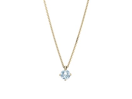 Anhänger Modern Labordiamant in Gelbgold
