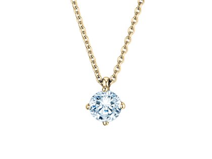 Anhänger Modern Labordiamant in Gelbgold