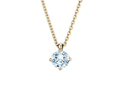 Anhänger Modern Labordiamant in Gelbgold