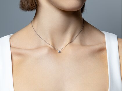 Anhänger Modern Labordiamant in Roségold