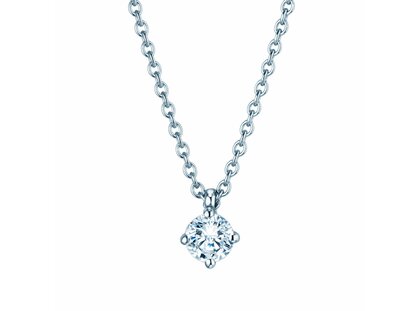 Anhänger Modern in Platin 950/- mit Diamant 0,25ct GSI G/SI