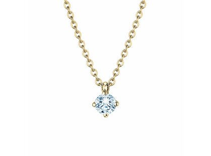 Anhänger Modern in 18K Gelbgold mit Diamant 0,15ct GSI G/SI