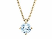 Anhänger Modern Labordiamant in Gelbgold