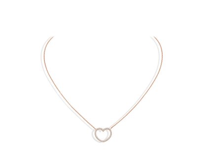 Anhänger My Heart in Roségold