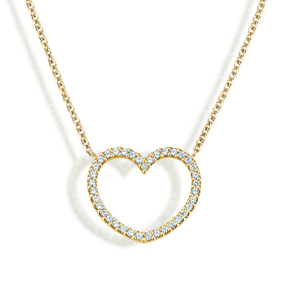 Anhänger My Heart in Gelbgold