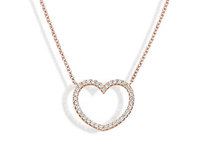 Anhänger My Heart in Roségold