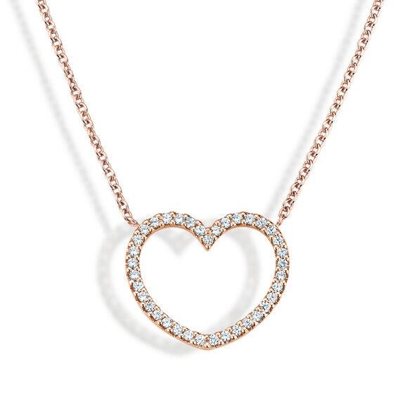 Anhänger My Heart in Roségold