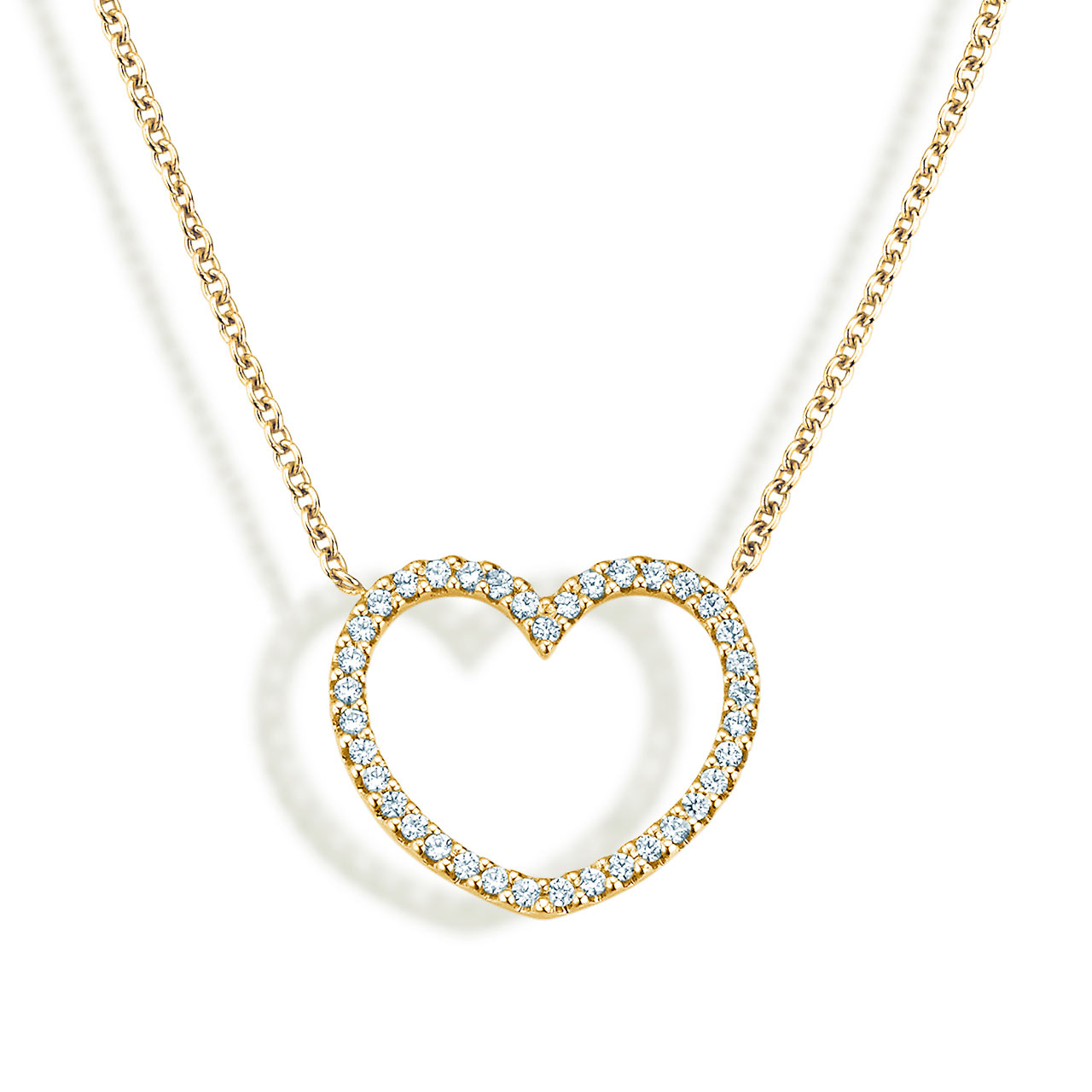 Anhänger My Heart in Gelbgold