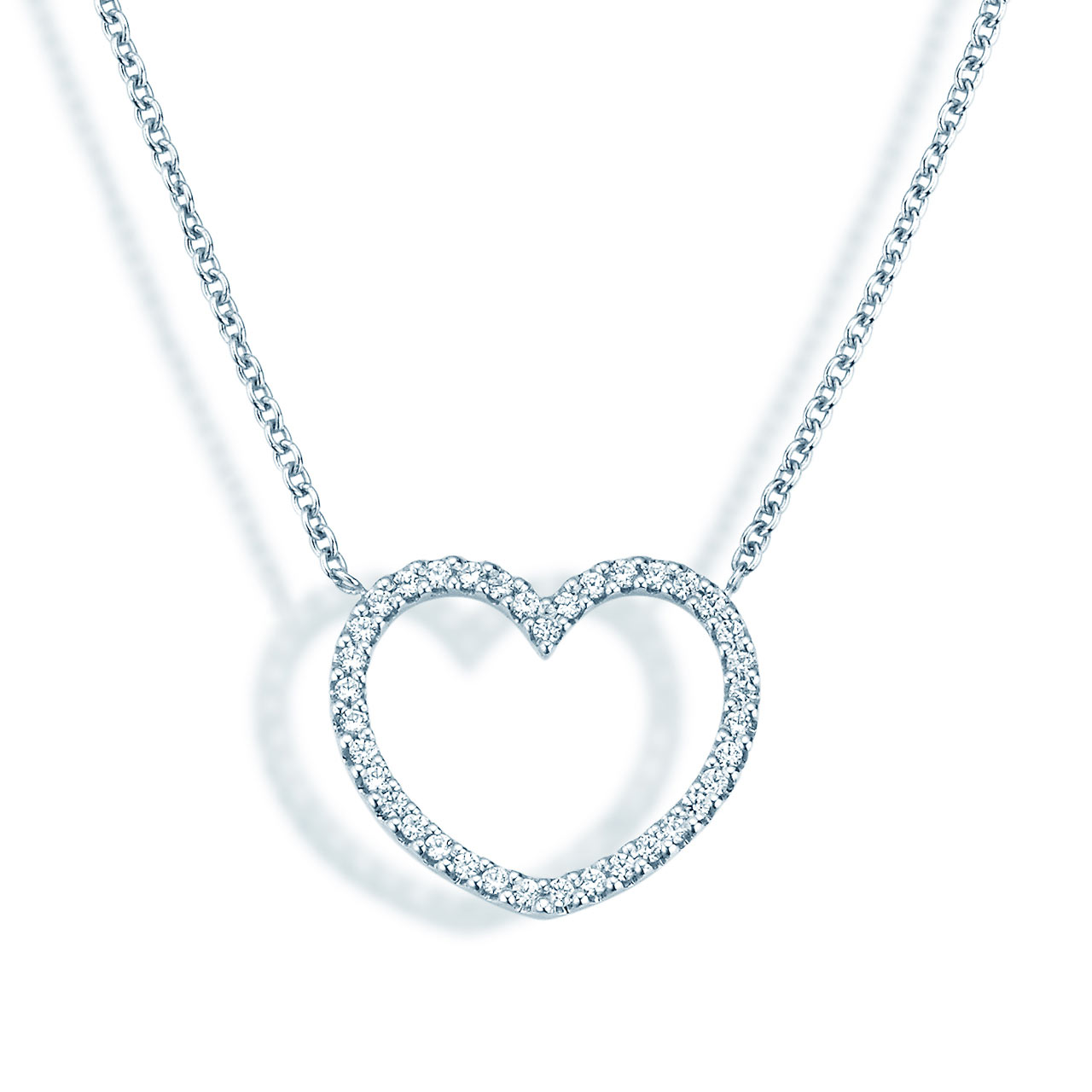 Anhänger My Heart in Platin