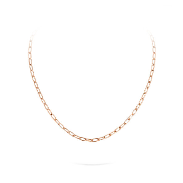 Halskette Paper Clip Oval in Roségold