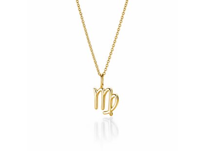Sternzeichen-Anhänger Jungfrau in 14K Gelbgold