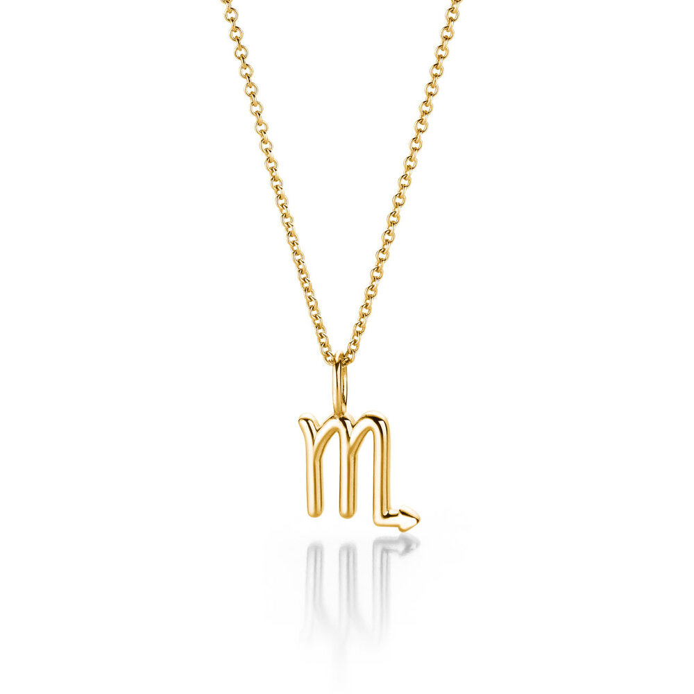Sternzeichen-Anhänger Skorpion in 18K Gelbgold