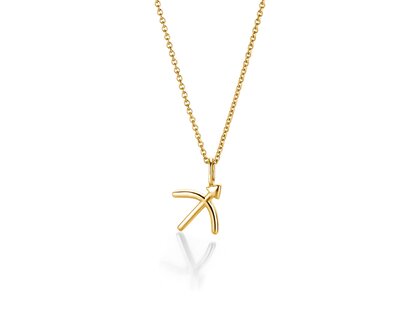 Sternzeichen-Anhänger Schütze in Gelbgold