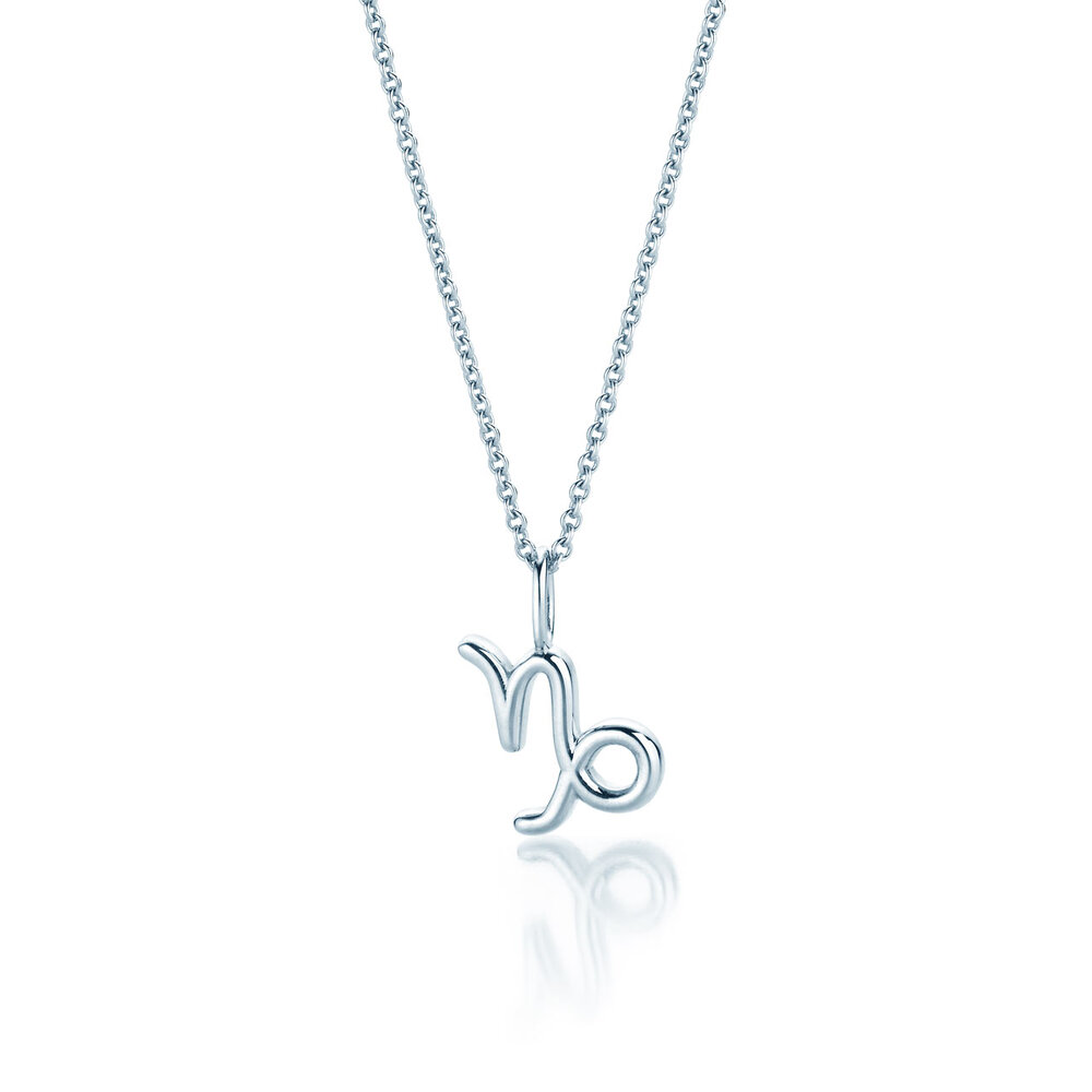 Sternzeichen-Anhänger Steinbock in Silber 925/-
