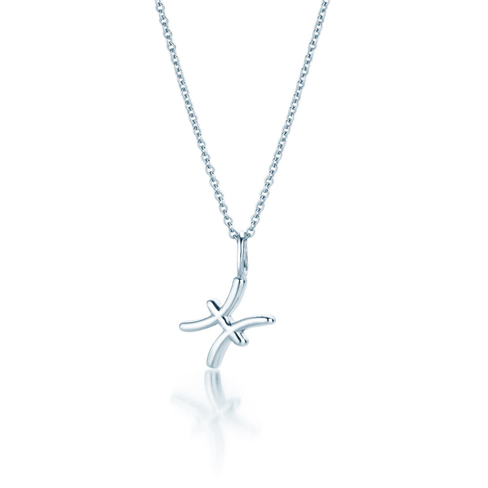 Sternzeichen-Anhänger Fische in Silber 925/-