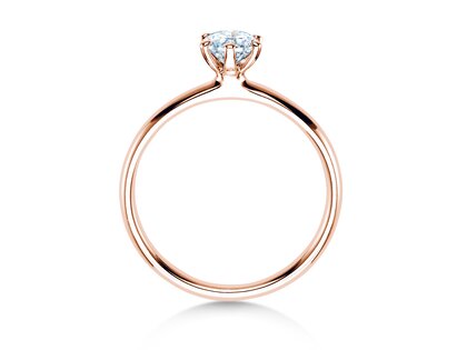Solitärring Classic 6 in Roségold