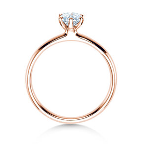 Solitärring Classic 6 in Roségold