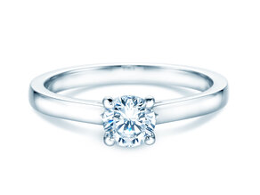 Solitärring Romance in 9K Weißgold mit Diamant 0,75ct