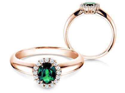 Verlobungsring Windsor in Roségold