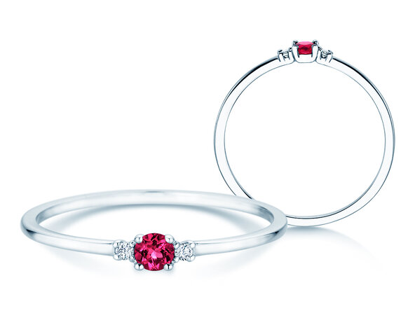 Geburtsstein-Ring Vivid Petite